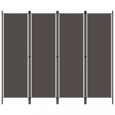 vidaXL antracitszürke 4 paneles paraván 200 x 180 cm bútor