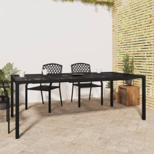 vidaXL antracitszürke acél kerti asztal 200 x 100 x 72 cm kerti bútor