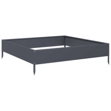 vidaXL antracitszürke acél kerti magaságyás 100 x 100 x 26 cm (851019) kerti tárolás