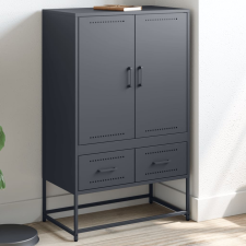 vidaXL antracitszürke acél magasszekrény 68x39x111,5 cm bútor
