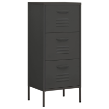 vidaXL antracitszürke acél tárolószekrény 42,5 x 35 x 101,5 cm  (336186) bútor