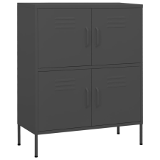 vidaXL antracitszürke acél tárolószekrény 80 x 35 x 101,5 cm (336141) bútor