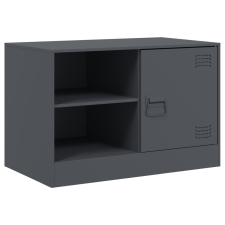 vidaXL antracitszürke acél TV-szekrény 67 x 39 x 44 cm bútor