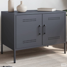 vidaXL Antracitszürke acél TV-szekrény 68 x 39 x 50,5 cm bútor