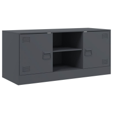 vidaXL antracitszürke acél TV-szekrény 99 x 39 x 44 cm bútor