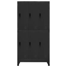 vidaXL antracitszürke acél zárható szekrény 90 x 45 x 180 cm (339799) bútor