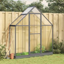 vidaXL antracitszürke alumínium melegház alapvázzal 169 x 58 x 202 cm kerti tárolás