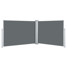 vidaXL antracitszürke behúzható oldalsó napellenző 120 x 1000 cm (48480) kerti bútor
