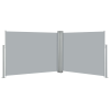 vidaXL antracitszürke behúzható oldalsó napellenző 140 x 1000 cm