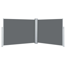 vidaXL antracitszürke behúzható oldalsó napellenző 140 x 1000 cm (48486) kerti bútor