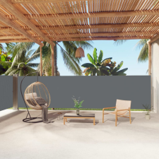 vidaXL antracitszürke behúzható oldalsó napellenző 160 x 1000 cm kerti bútor