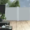 vidaXL Antracitszürke behúzható oldalsó napellenző 160 x 600 cm