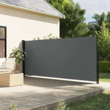 vidaXL antracitszürke behúzható oldalsó napellenző 180 x 500 cm kerti bútor