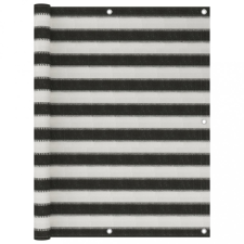 vidaXL Antracitszürke-fehér HDPE erkélynapellenző 120 x 600 cm kerti bútor