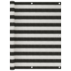 vidaXL antracitszürke-fehér HDPE erkélynapellenző 120 x 600 cm