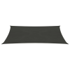 vidaXL antracitszürke HDPE napvitorla 160 g/m² 6 x 8 m