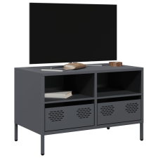 vidaXL antracitszürke hidegen hengerelt acél TV-szekrény 68x39x43,5 cm bútor