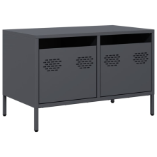 vidaXL antracitszürke hidegen hengerelt acél TV-szekrény 68x39x43,5 cm (851234) bútor