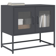 vidaXL antracitszürke hidegen hengerelt acél TV-szekrény 68x39x60,5 cm bútor