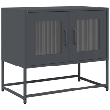 vidaXL antracitszürke hidegen hengerelt acél TV-szekrény 68x39x60,5 cm (853334) bútor