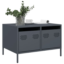 vidaXL antracitszürke hidegen hengerelt acél TV-szekrény 68x50x43,5 cm bútor