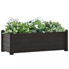 vidaXL Antracitszürke kerti PP magaságyás 100 x 43 x 35 cm kerti dekoráció