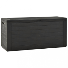 vidaXL antracitszürke kerti tárolóláda 116 x 44 x 55 cm kerti bútor