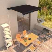vidaXL antracitszürke kézzel behúzható napellenző 350 x 250 cm kerti bútor