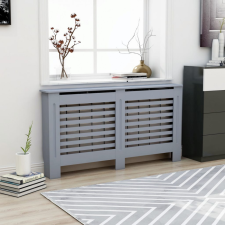 vidaXL Antracitszürke MDF radiátorburkolat 152 x 19 x 81 cm hűtés, fűtés szerelvény
