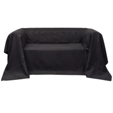 vidaXL Antracitszürke mikro-velúr kanapéhuzat védő 140 x 210 cm lakástextília