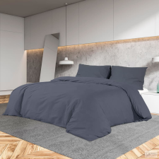 vidaXL Antracitszürke mikroszálas ágyneműhuzat-garnitúra 135 x 200 cm lakástextília