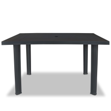 vidaXL antracitszürke műanyag kerti asztal 126 x 76 x 72 cm (43599) kerti bútor