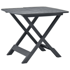 vidaXL antracitszürke műanyag összecsukható kerti asztal 79x72x70 cm kerti bútor
