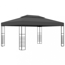 vidaXL Antracitszürke pavilon 3 x 4 m kerti bútor