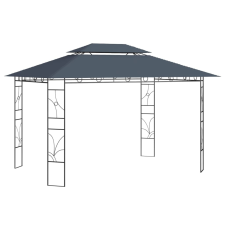 vidaXL antracitszürke pavilon 4 x 3 x 2,7 m 160 g/m² kerti bútor