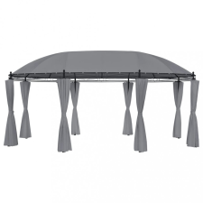 vidaXL antracitszürke pavilon függönyökkel 520 x 349 x 255 cm kerti bútor