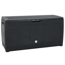 vidaXL antracitszürke polipropilén kerti tárolóláda 119 x 48 x 60 cm kerti tárolás