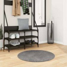 vidaXL antracitszürke rövid szálú puha és mosható szőnyeg Ø 80 cm lakástextília