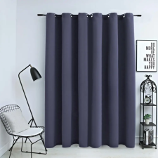 vidaXL Antracitszürke sötétítőfüggöny fémkarikákkal 290 x 245 cm lakástextília