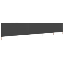 vidaXL antracitszürke szövet 5-paneles szélfogó 600 x 80 cm (47156) kerti bútor
