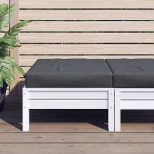 vidaXL antracitszürke szövet raklappadló-párna 60 x 60 x 8 cm lakástextília