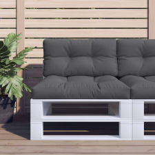 vidaXL antracitszürke szövet raklappárna 80 x 40 x 12 cm kerti bútor