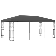 vidaXL Antracitszürke szövetpavilon 3 x 6 m kerti bútor