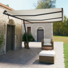 vidaXL antracitszürke vas napellenző rúd szett 600x245 cm kerti bútor