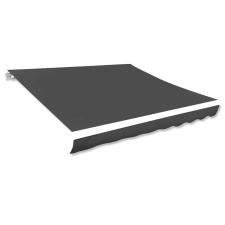 vidaXL Antracitszürke vászon napellenző tető 450 x 300 cm kerti bútor