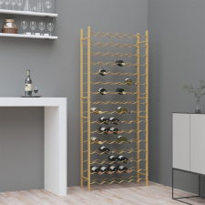 vidaXL arany fém bortartó állvány 96 palackhoz bútor