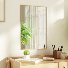 vidaXL arany üveg és alumínium ajtótükör 40x60 cm bútor
