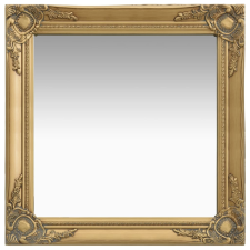 vidaXL aranyszínű barokk stílusú fali tükör 60 x 60 cm bútor