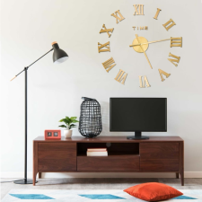 vidaXL aranyszínű modern 3D falióra 100 cm XXL falióra