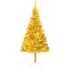 vidaXL aranyszínű PET műkarácsonyfa LED-ekkel és gömbszettel 240 cm  (3077607) műfenyő